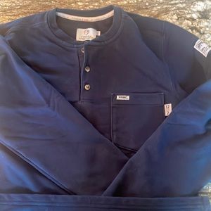 Tyndale navy blue - sweatshirt material - long sleeve - woman’s - small